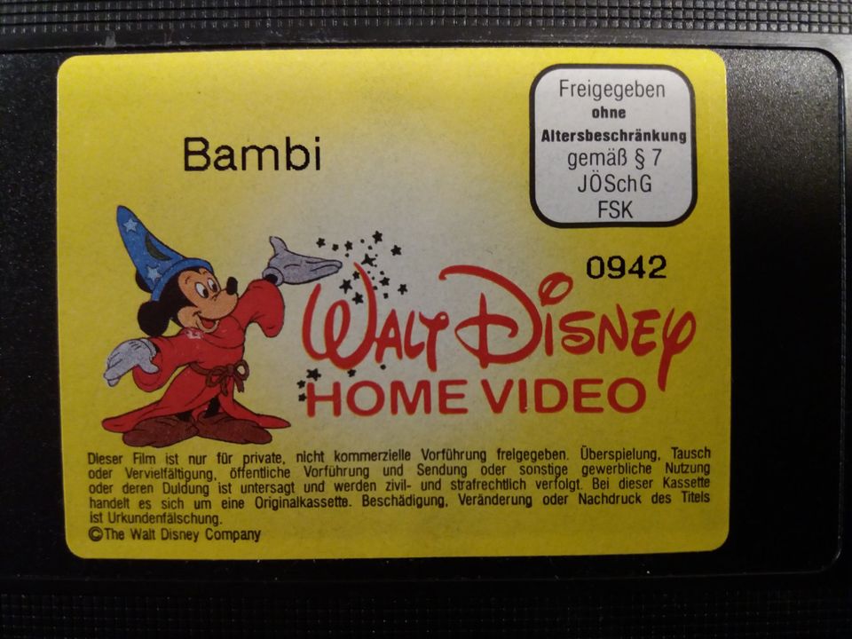 Bambi von Disney auf VHS in Braunschweig