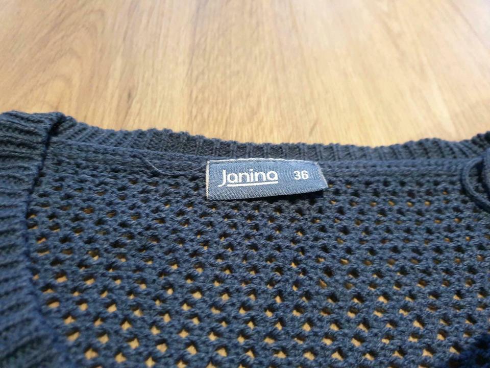 Pullover Lochmuster 36 S neuwertig blau mintgrün rosa/pink in Neunburg