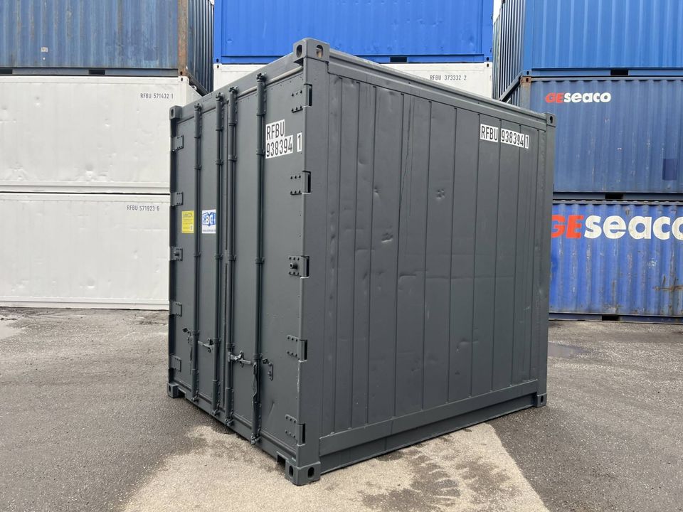 ✅ Seitentür, LED Licht, Flachfußboden / 10 Fuß High Cube KÜHLCONTAINER /Kühlzelle /Tiefkühlraum RAL 7016 in Hamburg