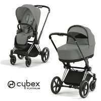 Cybex Platinum Priam Kinderwagen - New Generation - Mirage Grey - Gestell Chrome Black - Lux Carry Cot Babywanne - NEU - TOP ANGEBOT Hessen - Fulda Vorschau