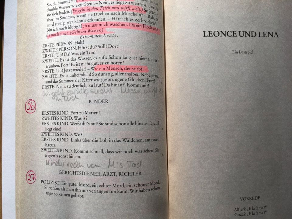 Georg Büchner Dantons Tod Woyzeck Leonce Lena Hess. Landbote IB91 in Großhansdorf