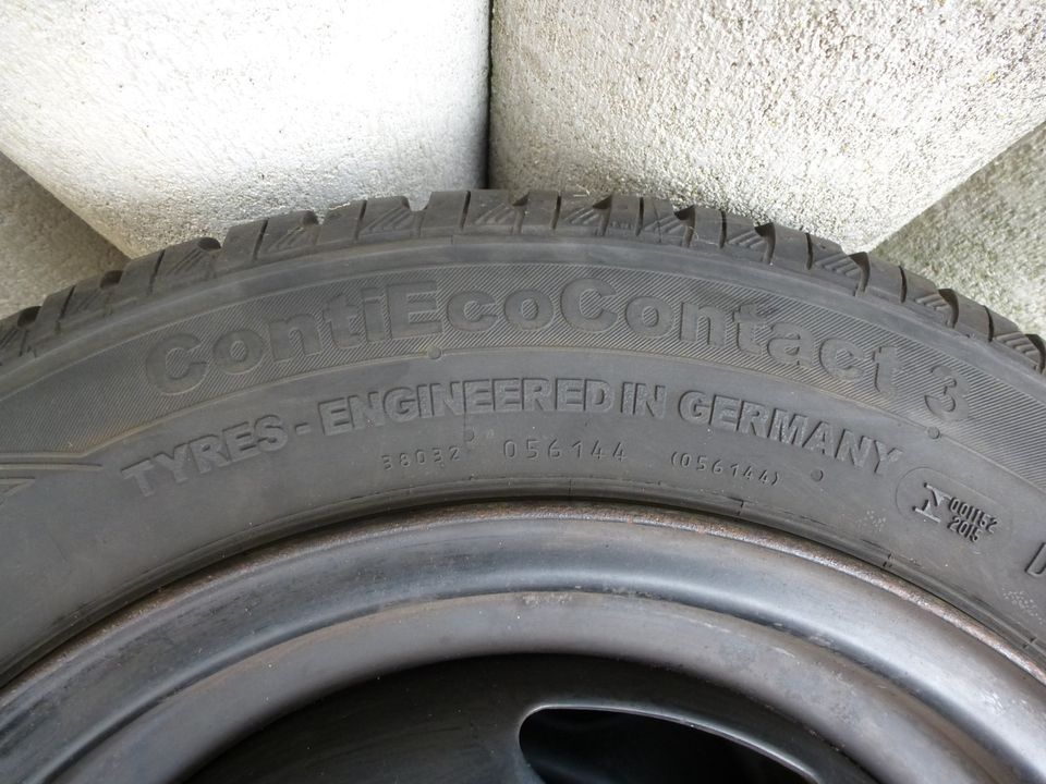 4x Sommerreifen 165/65 R13 auf Stahlfelgen 5 ½ Jx13 in Neunkirchen am Sand