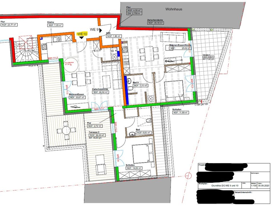 TR-Kürenz, Moderne helle 2ZKB, 75 m² Wfl mit Loftcharakter, große Dachterrasse, Stellplatz in Trier