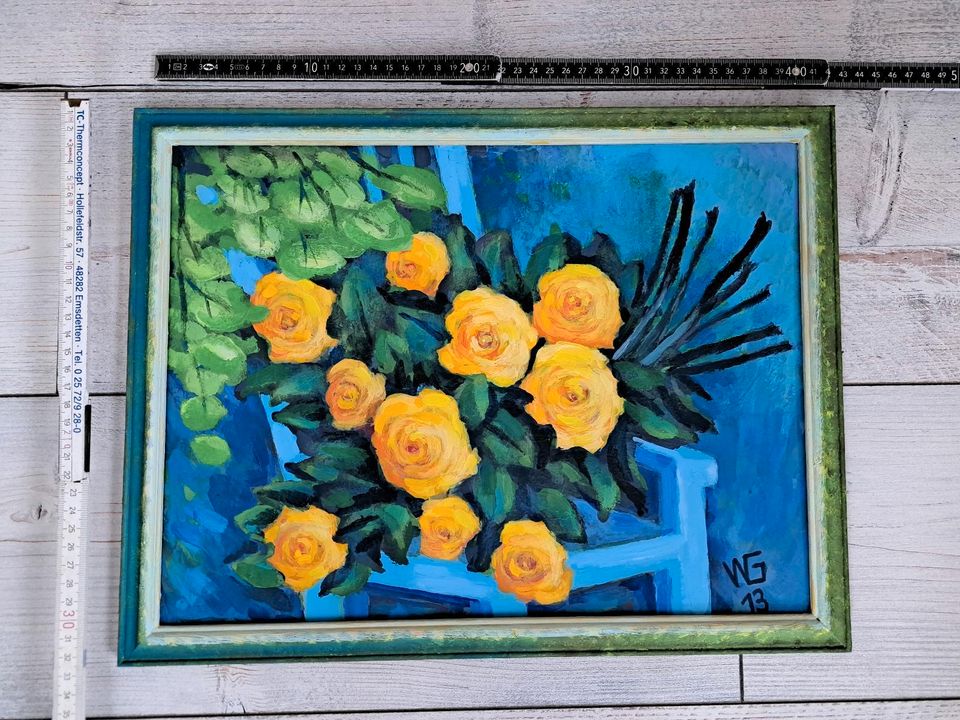 Gemälde Kunst Bilder Unikate Bilderrahmen Blumen Landschaften in Brehna