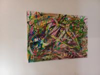 Handarbeit Acrylbild abstrakte Kunst auf Leinwand Unikat 50x70 Baden-Württemberg - Giengen an der Brenz Vorschau