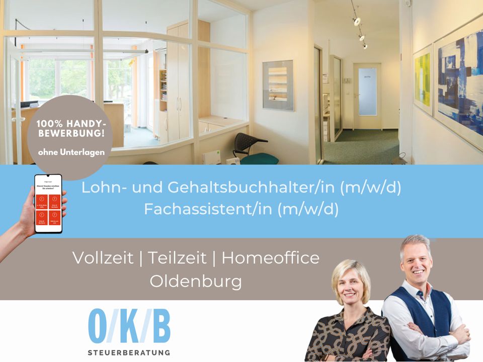 Lohn- und Gehaltsbuchhalter/in o. Fachassistent/in (m/w/d) #KB3 in Oldenburg