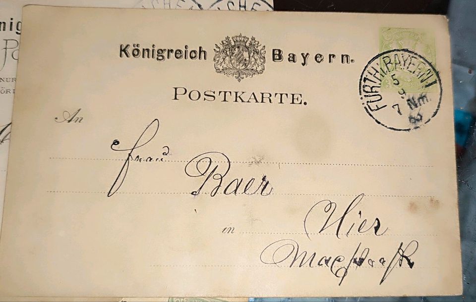 Alte Postkarten Königreich Bayern in Thale