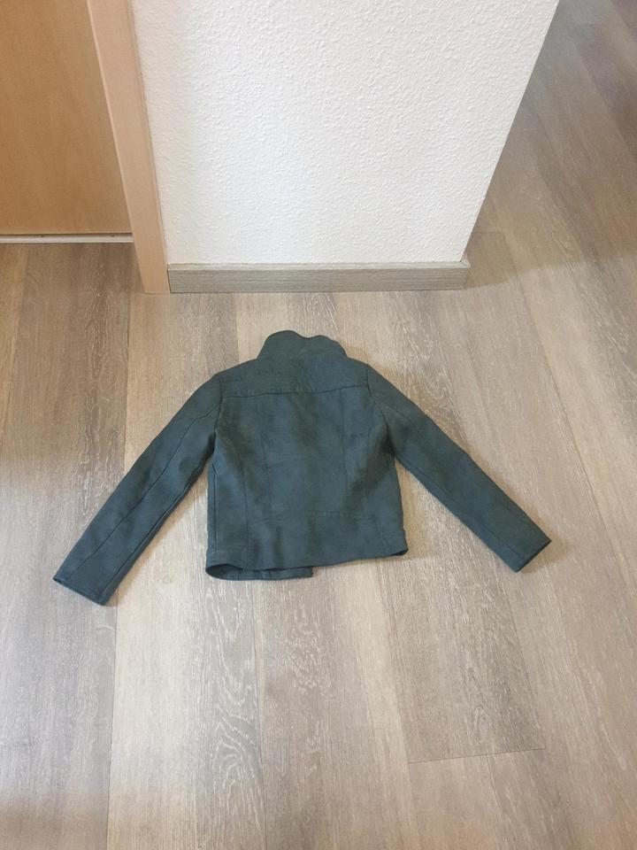 Wildleder Jacke grau/anthrazit von Kids Only Gr.134 in Billerbeck