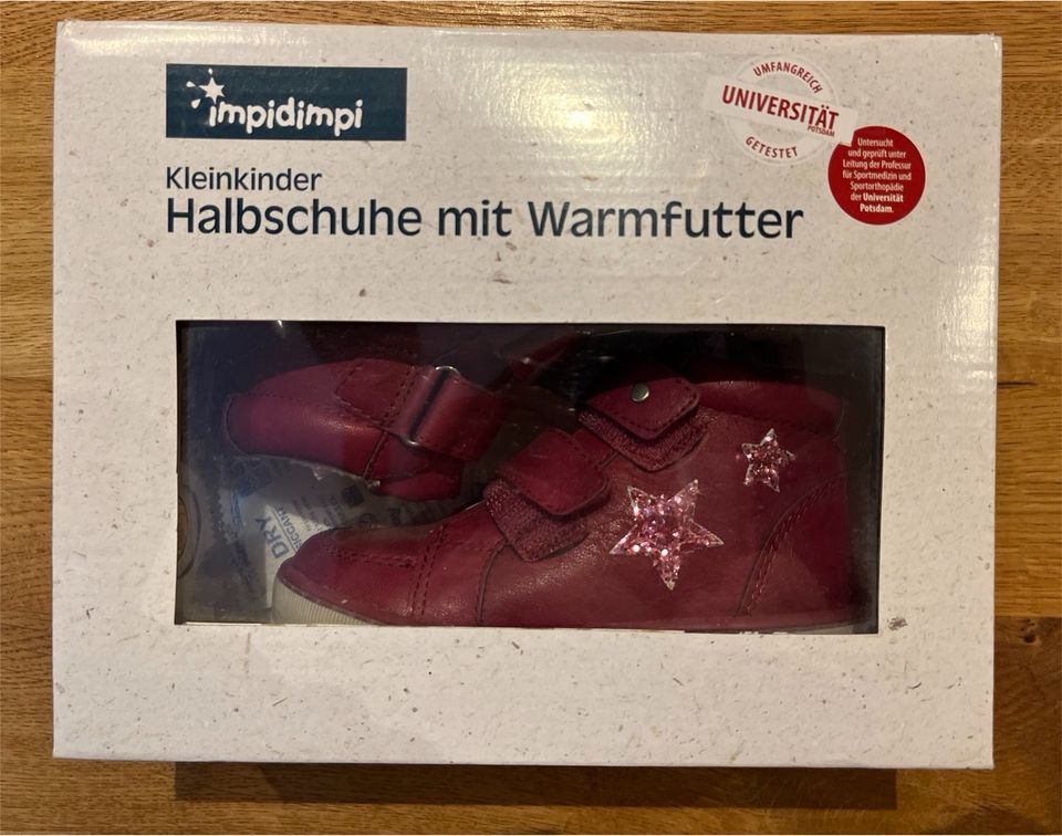 Halbschuhe mit Warmfutter impidimpi Mädchen (NEU) 26 in Partenheim