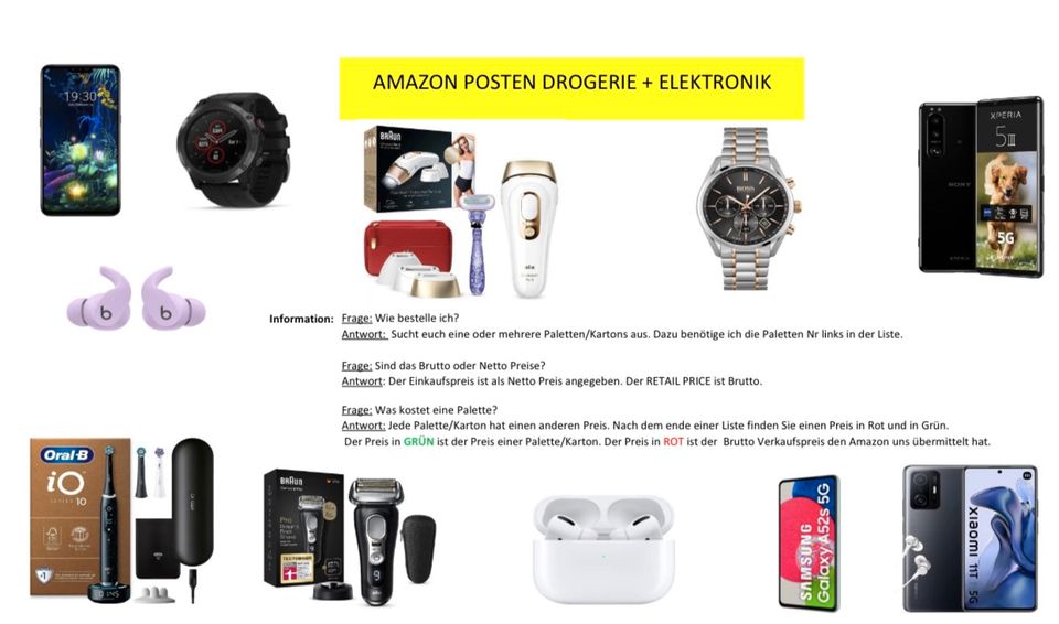 Amazon Paletten Retourware Retouren Kartons Restposten in Bad Oeynhausen