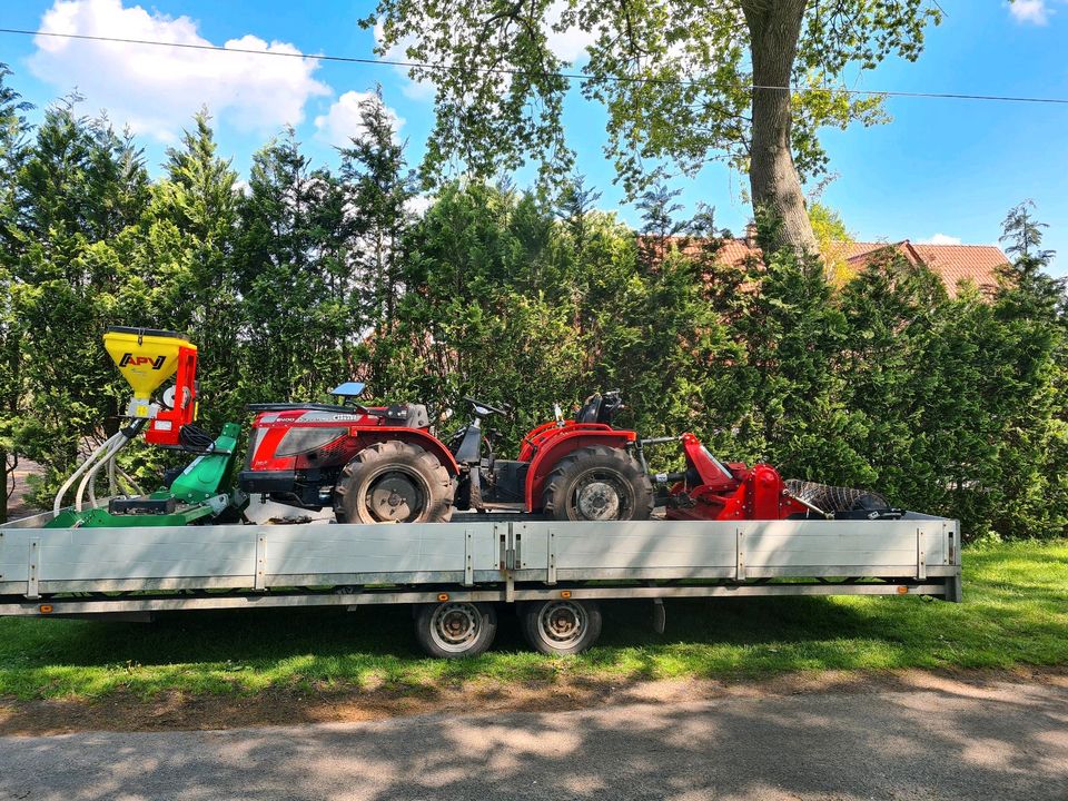 Garten Rasen neu anlegen fräsen Bodenfräse Umkehrfräse in Lathen