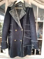 schwarze Velourleder/Fellimitat-Jacke Berlin - Reinickendorf Vorschau