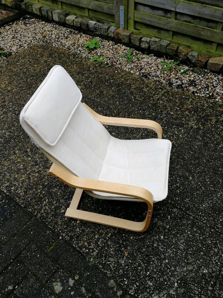 Ikea POÄNG Kinder Sessel Stuhl Hocker Schaukelstuhl Wippsessel in Tornesch