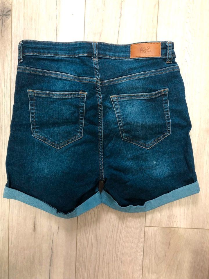 kurze Jeansshorts Damen, dunkelblau, Gr. 38 in Lößnitz