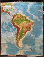 Karte von Südamerika Physisch von Haak-Painke Hessen - Eppstein Vorschau