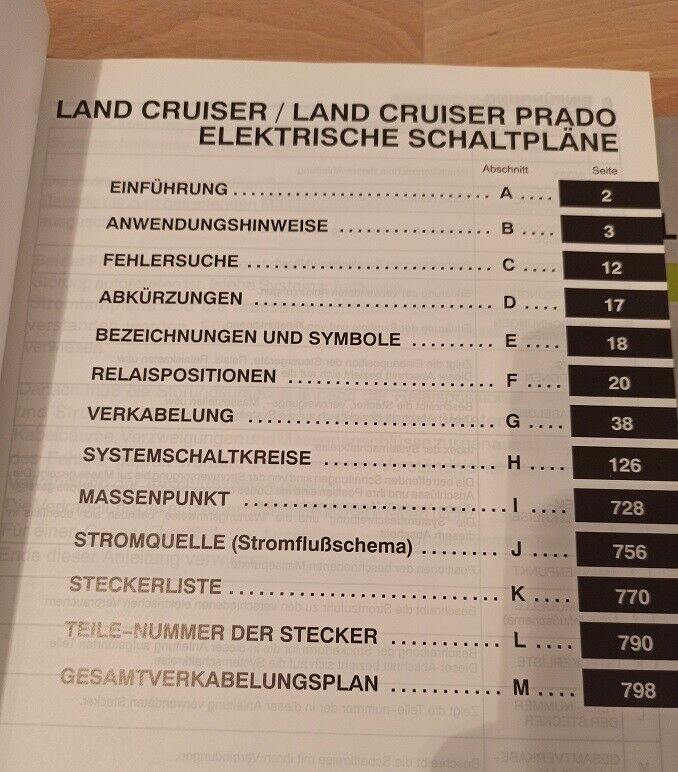 Toyota Land Cruiser GRJ120, KZJ120, LJ120 Schaltpläne + Ergänzung in Dautphetal