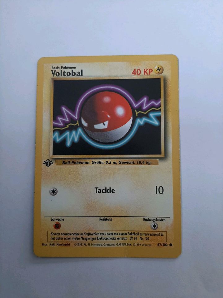 Pokemon Karte Voltobal 67/102 in Rosenheim