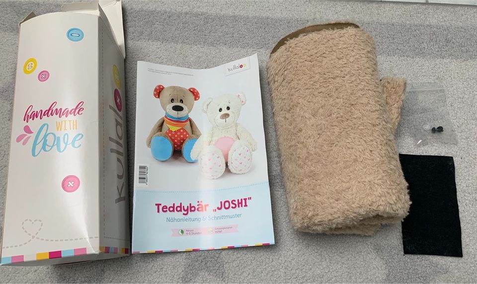 Kullaloo Teddybär Joshi Nähset mit Anleitung in Saulheim