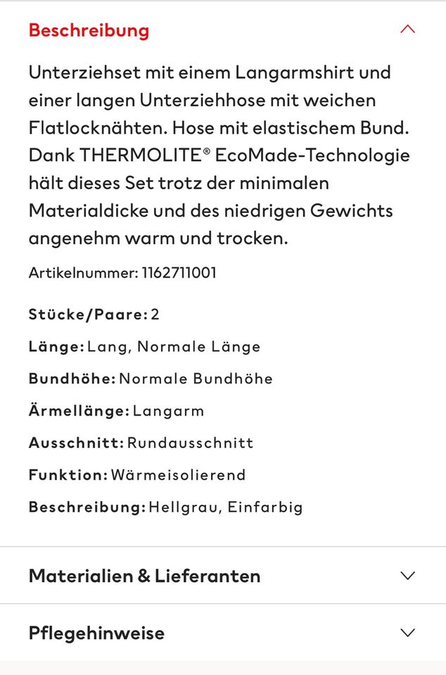 2 Thermo-Unterziehshirts von H&M 122/128 in Buxtehude