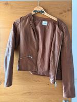 Lederjacke Kunstleder XS 34 braun Bayern - Wiedenzhausen Vorschau