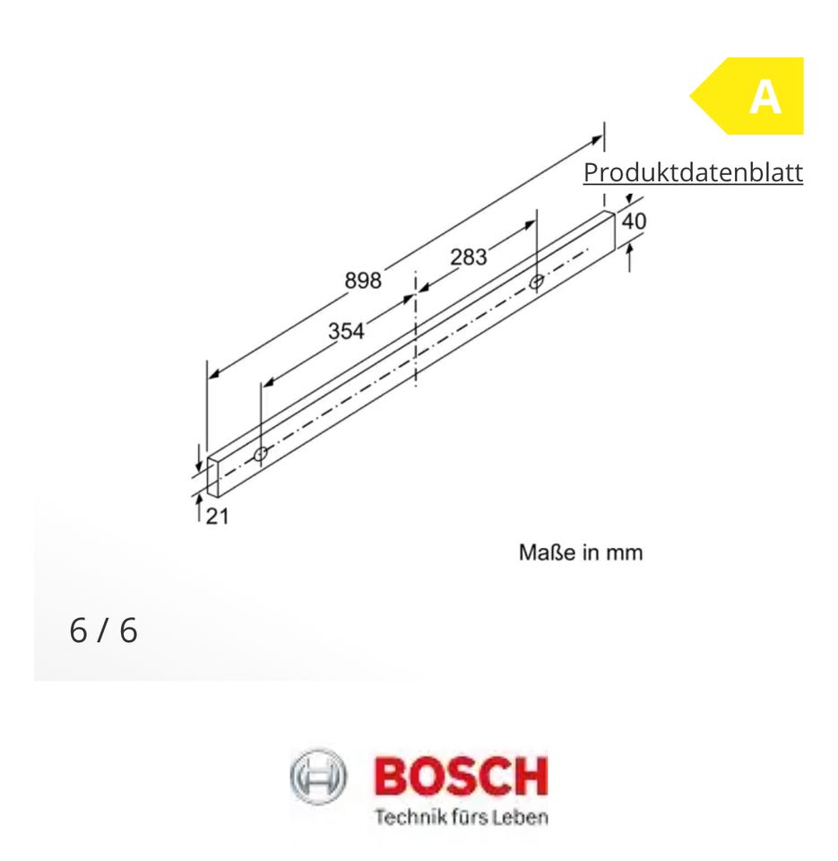 Bosch DFR097A52 Serie 4 Flachschirmhaube, 90 cm bUm- & Abluft in Garbsen