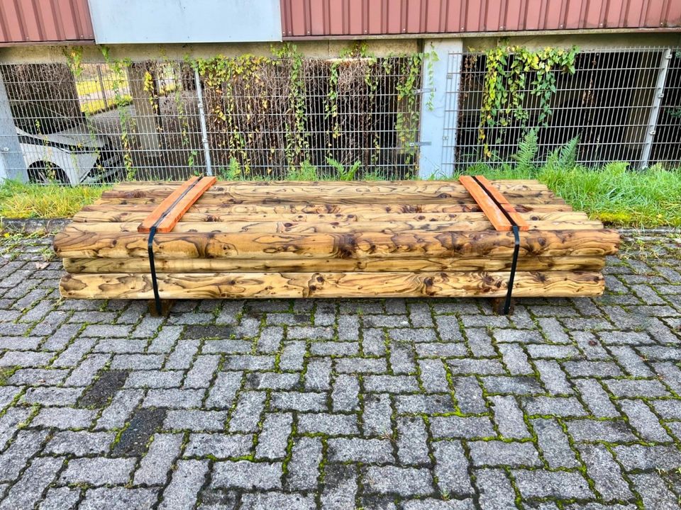 Palisade Rundholz Schneefangholz Stangen Holz - 16 x 350 cm - KDI in Lennestadt