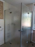 Echtglas Duschabtrennung 1,17x2,00m , Tür über Eck Hessen - Gudensberg Vorschau