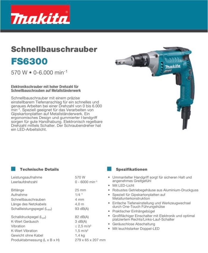 Hilti jetzt Friedrichshain-Kreuzberg Kleinanzeigen SD5000 ist | + Schnellbauschrauber in Makita - eBay Kreuzberg FS6300 Kleinanzeigen