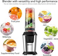 Smoothie Maker, 500W Mini Standmixer & Smoothie Maker 2 Flaschen Duisburg - Rheinhausen Vorschau