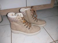 Stiefel Gr. 40 beige ungetragen Hessen - Hanau Vorschau