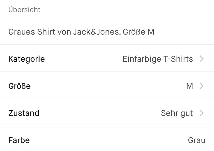 Herrentshirt Jack&Jones grau in Grafenberg