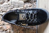 PUMA Basket,Sneaker,schwarz/gold,Plateau,Samt,Gr.36 Niedersachsen - Vechelde Vorschau