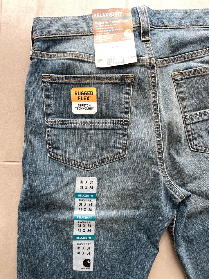 Carhartt Jeans Rugged Flex Straight Jeans 31x34 in Mönchengladbach