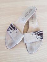 ⭐️ FLASH LINE Sandalen Pantoletten Leder beige Leo Gr. 37 Schleswig-Holstein - Strande Vorschau