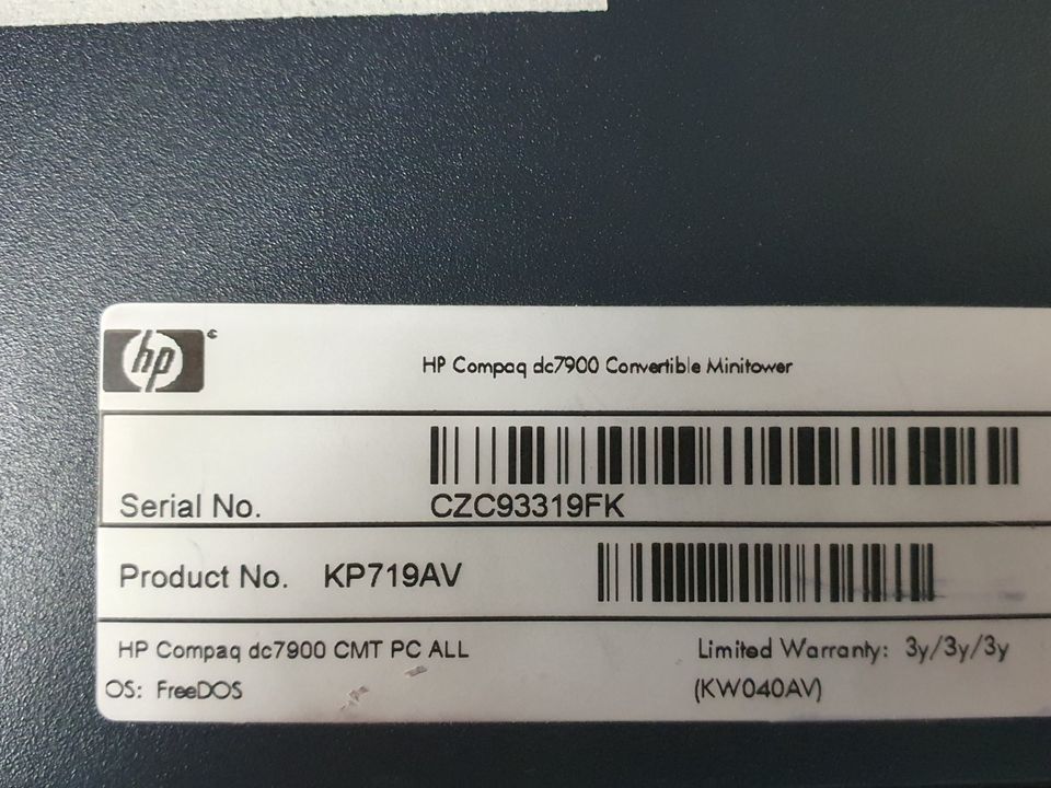 HP Compaq Windows XP PC 4GB 4x2,66GHz 500GB NVIDIA Computer COM in Fellbach