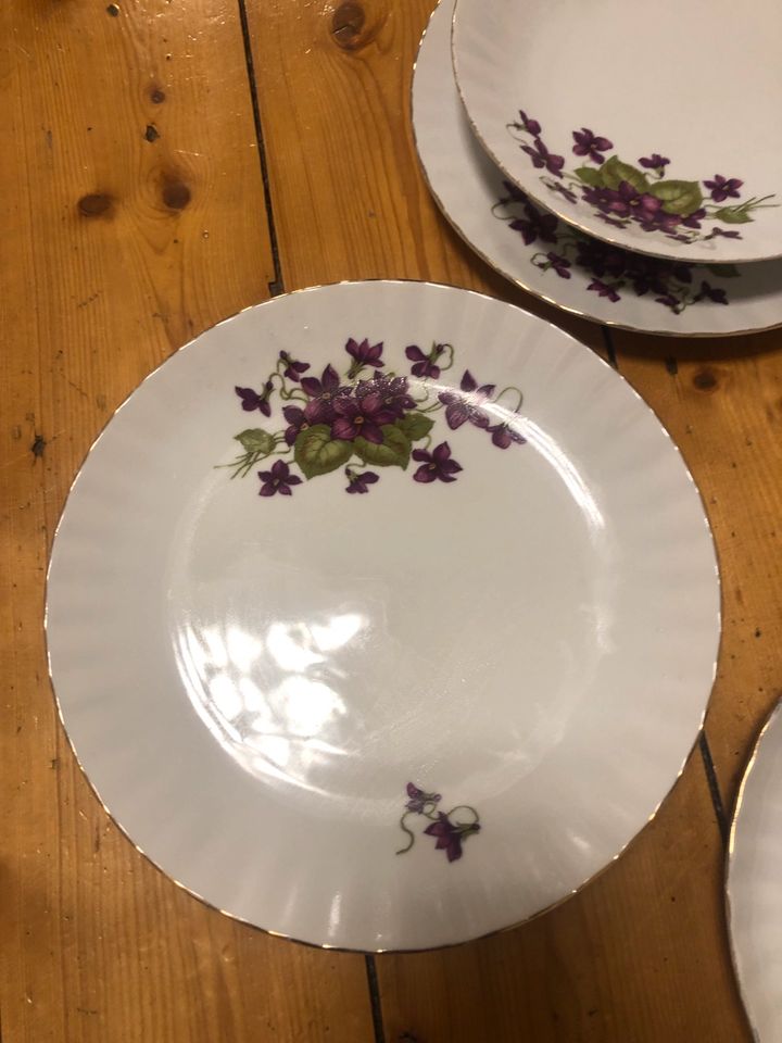 Vintage Wunsiedel Veilchen Blumen Porzellan Tafel Geschirr in Hamburg