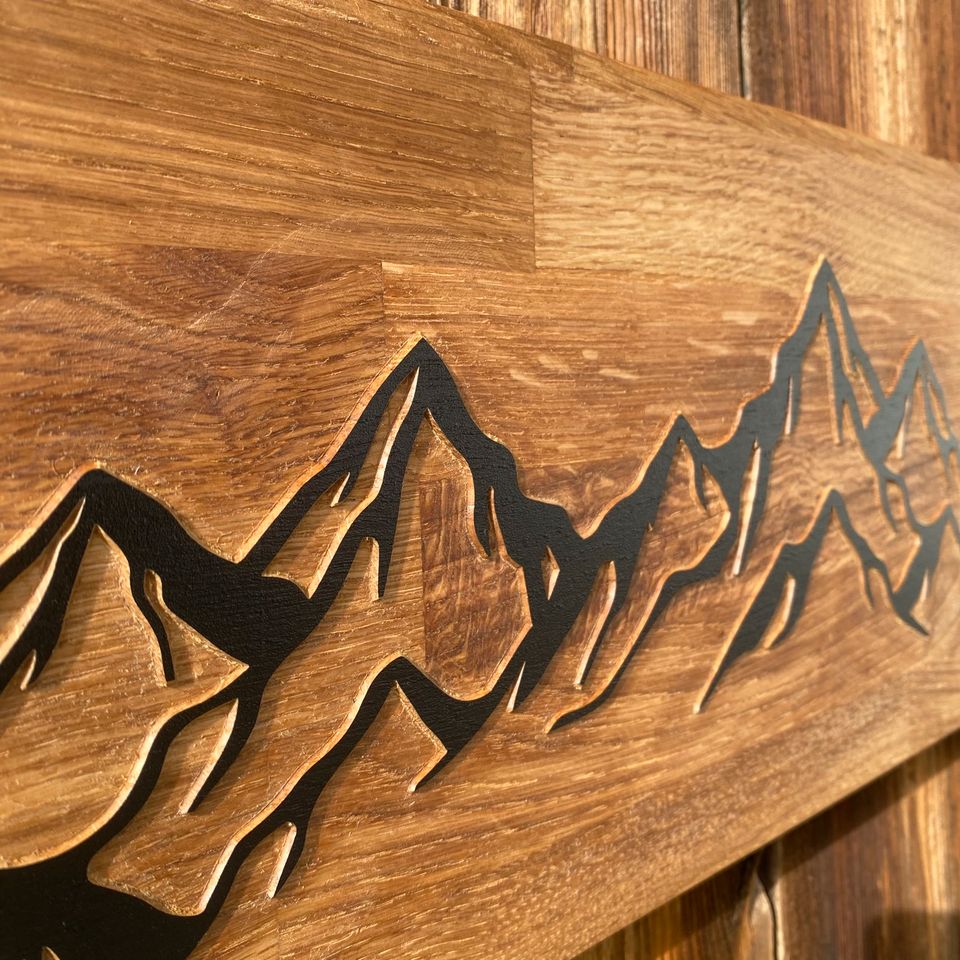 Bergkette als Wandbild | Berge | Wandbehang | Dekoration in Tyrlaching