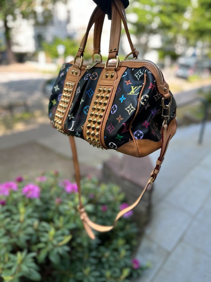 LOUIS VUITTON „COURTNEY MM“ Multicolor Crossbody Murakami Tasche in Hamburg