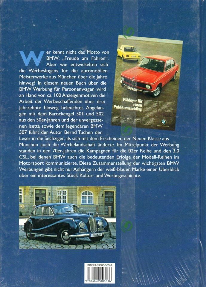 BMW - Aus Freude am Fahren. Drei Jahrzehnte BMW-Werbung.OVP in Wolfsburg