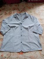 Damen - kurmarm  Bluse  - Blau / Weiß gestreift  - Gr. 56 / 58 Brandenburg - Angermünde Vorschau