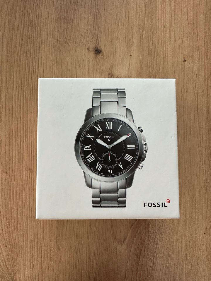 Fossil hybridwatch smartwatch Armbanduhr Edelstahl Uhr Silber in Groß-Zimmern