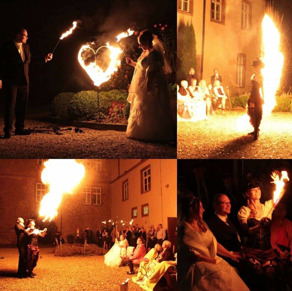 FIRE TWISTER & große CREW! Feuershow Feuerspucker Feuerschlucker! in Weimar