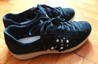 Italienische Sneakers Echtleder Gr. 39 Frankfurt am Main - Seckbach Vorschau