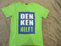 T-Shirt grün "Denken..." Gr. 152/158 neuwertig! Niedersachsen - Wrestedt Vorschau