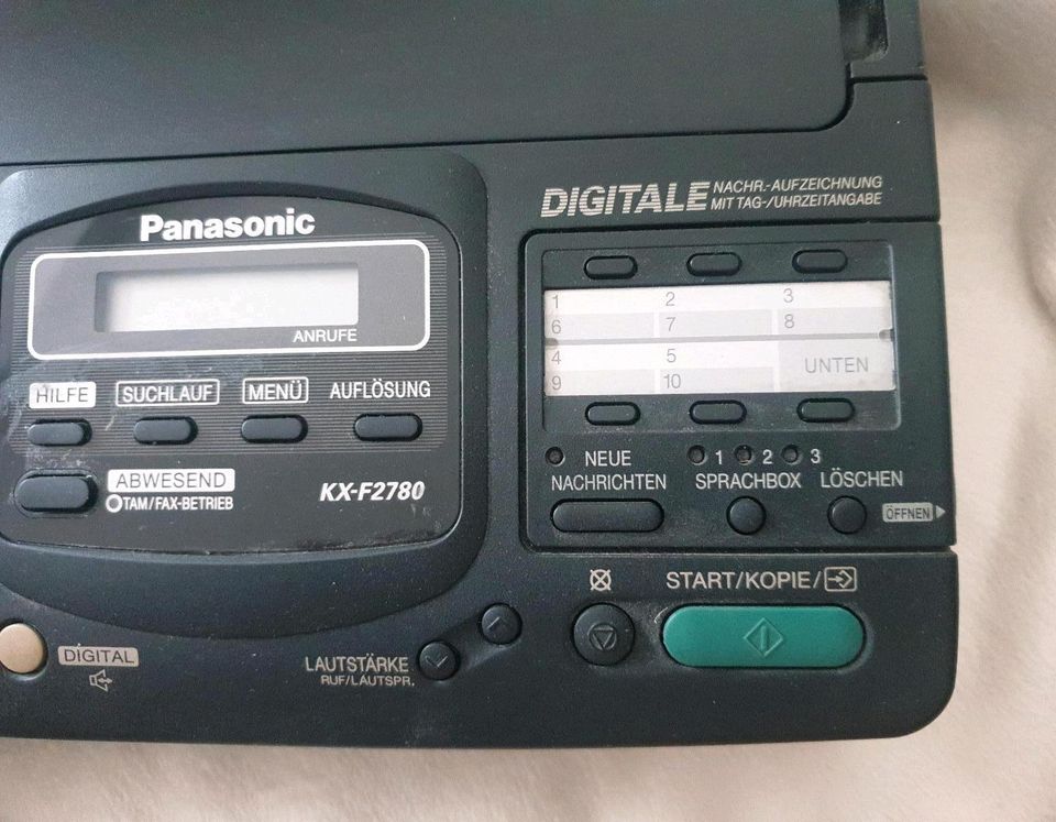 Panasonic KX-F2780, Telefon AB und Faxgerät - funktionierend in Berlin