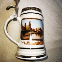 Bierkrug Motive Dresden mit Zinn Deckel Brandenburg - Finsterwalde Vorschau