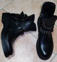 Inuovo Damen Leder Stiefeletten mit Nieten schwarz Gr.38 Neu! Schleswig-Holstein - Jarplund-Weding Vorschau