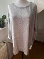 Weiss graue Laura Torelli Bluse Pullover Tunika Shirt Größe XL 42 Bayern - Attenkirchen Vorschau