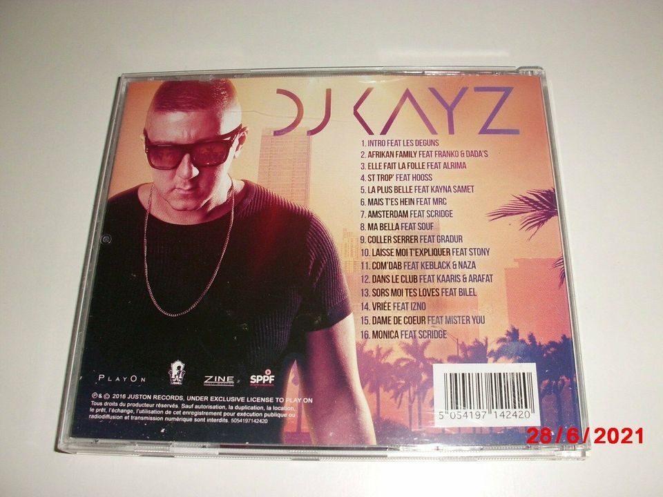 NEU CD Album DJ KAYZ by DJ KAYZ 2016 Französisch RnB, Party Musik in Bonn