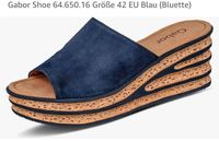 Gabor Pantolette 42 blau Rheinland-Pfalz - Unkel Vorschau